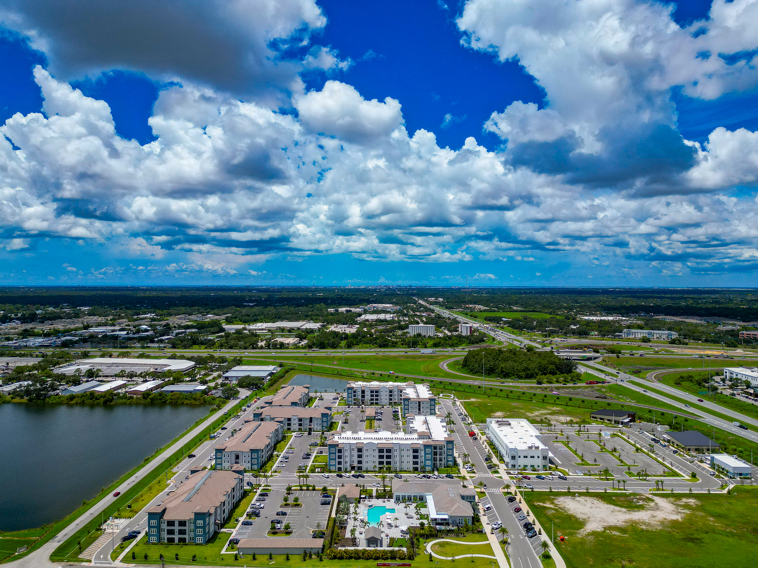 Aerial view of Sarasota MOB near Fruitville Road and Interstate 75